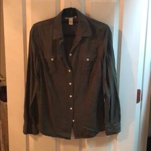 Green Lucky Brand Button Down M